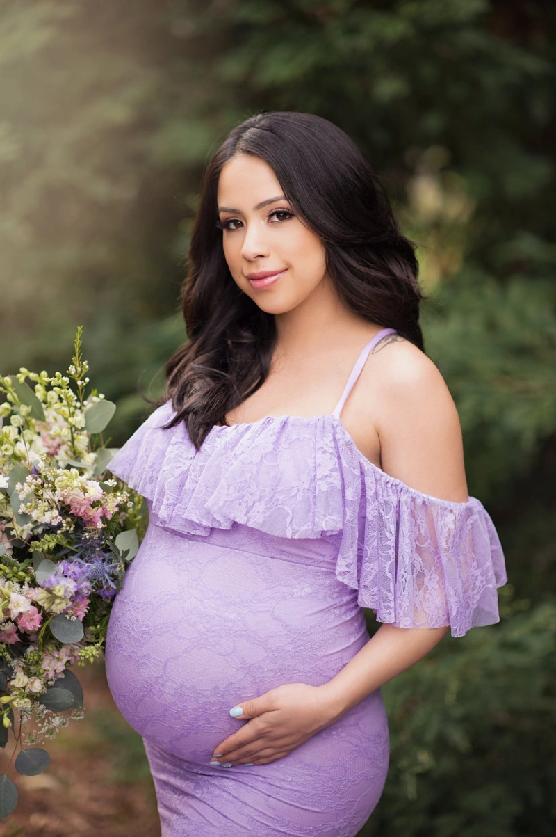 Maternity Dress, Lilac
